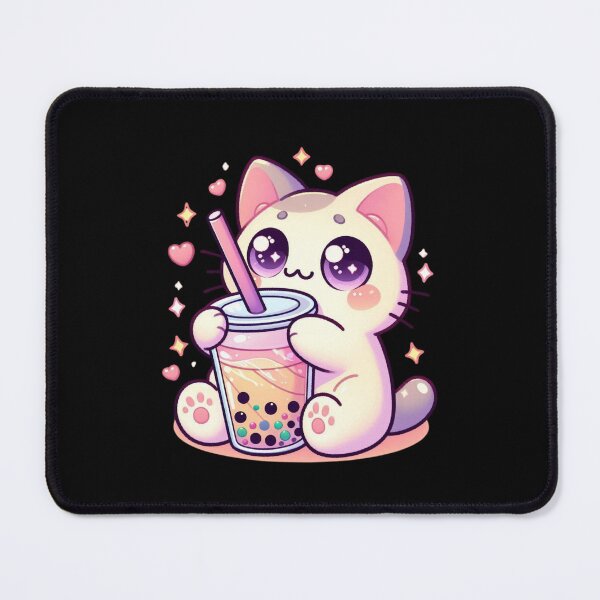 Item preview, Adorable Cat Sipping Boba Tea Cute Bubble Tea Lover  designed and sold by Merchrise.