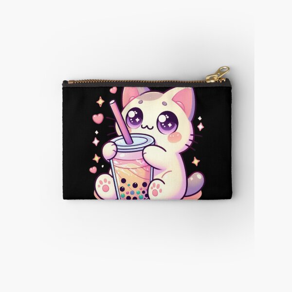 Item preview, Adorable Cat Sipping Boba Tea Cute Bubble Tea Lover  designed and sold by Merchrise.