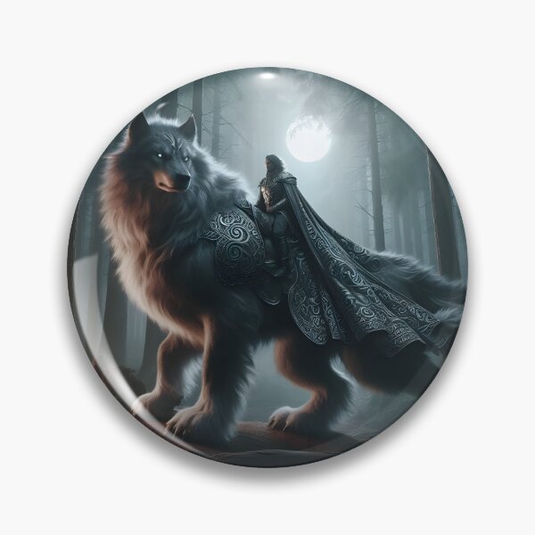 Item preview, Warrior Riding Direwolf designed and sold by GalleryBrisArt.