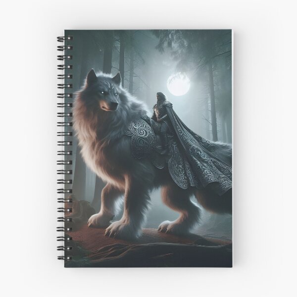 Item preview, Warrior Riding Direwolf designed and sold by GalleryBrisArt.