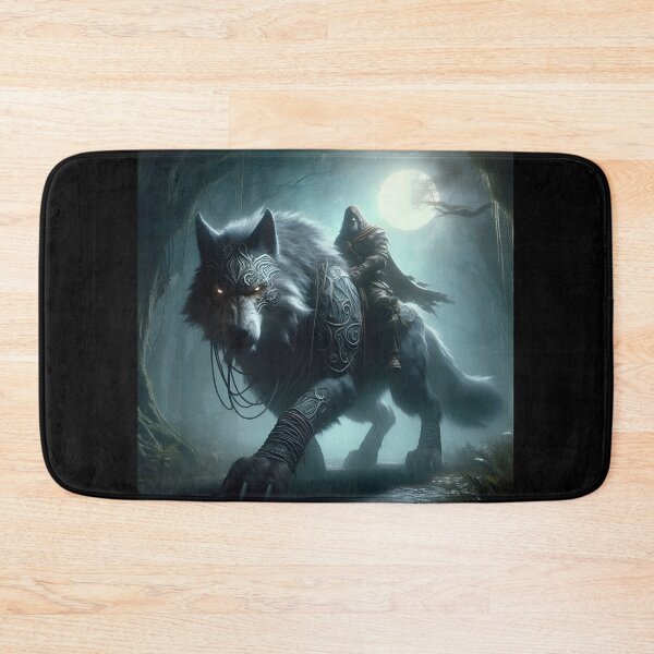 Item preview, Warrior Riding Direwolf designed and sold by GalleryBrisArt.
