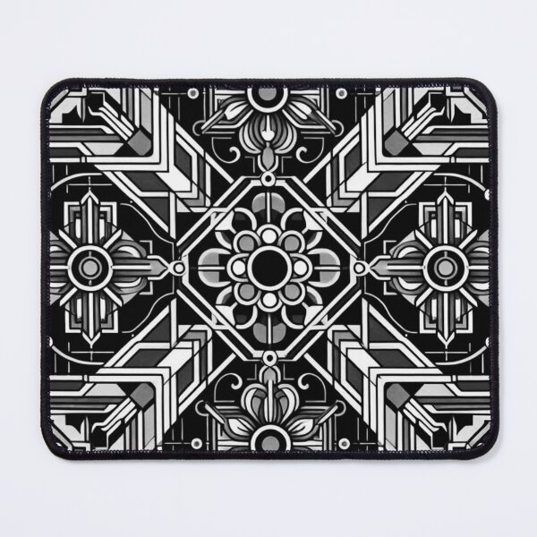 Item preview, Blackwhite geometric decorative desighn designed and sold by Dogandesighn.
