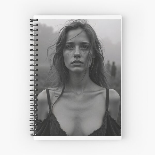 Item preview, Enigmatic Portrait in Foggy Landscape designed and sold by AIGirlsMag.