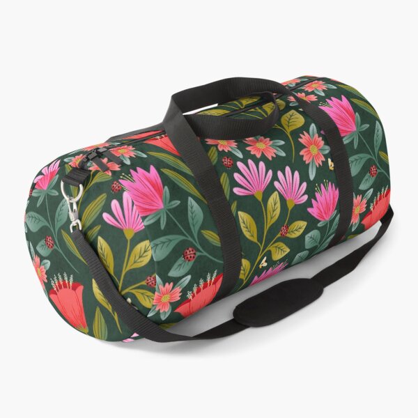 Item preview, Vibrant flowers and bugs pattern designed and sold by meghanmarie.