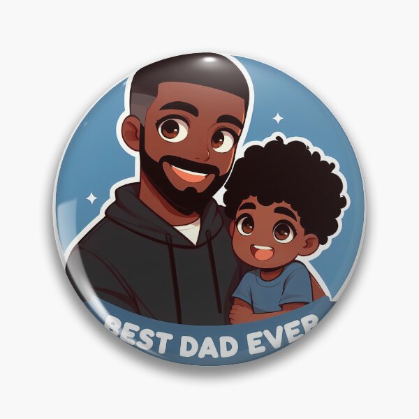 Item preview, Father's Day - A black father and his son designed and sold by ArtEmotionsImages.