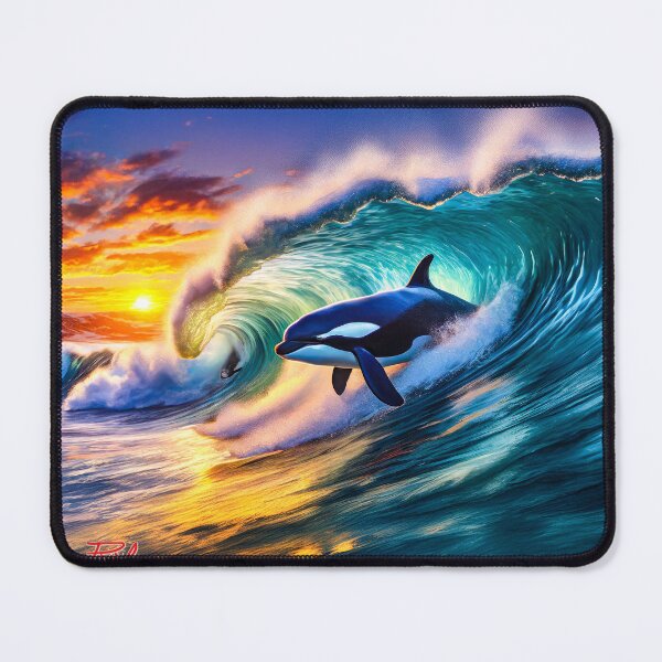 Item preview, Orca Playing In The Waves Design By Rich AMeN Gill designed and sold by RichAMeNGill.