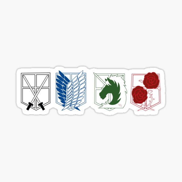 Item preview, Silhouette design inspired by the anime shingeki no kyojin designed and sold by mbs-desing.