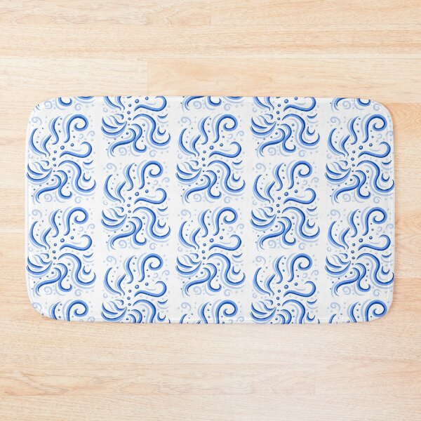 Item preview, Blue Harmony on White designed and sold by Cozy Bluejay.
