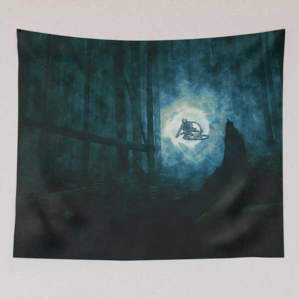 Item preview, Free Style MTB Halloween Digital Art Print designed and sold by nahinuke.