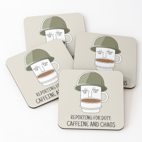 Item preview, Reporting for duty: caffeine and chaos designed and sold by Darkifun.