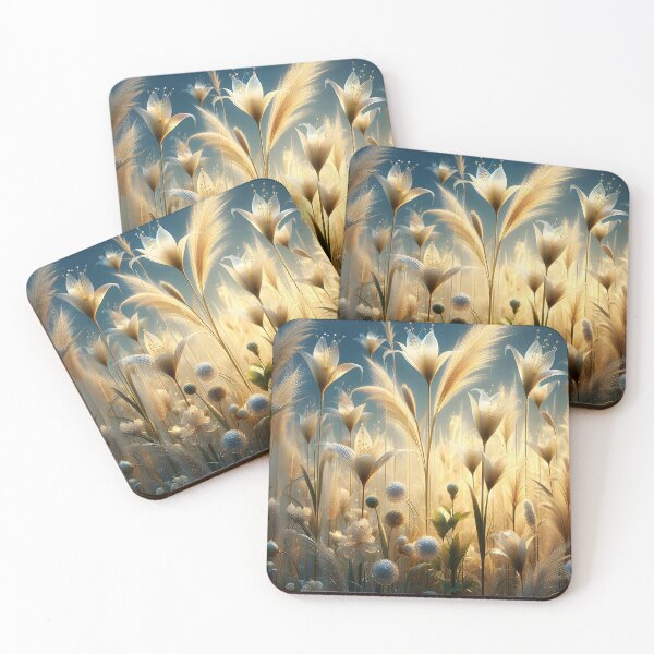 Item preview, Blooming fantasy grassy glass field in the digitalart designed and sold by EmeraldeaArt.