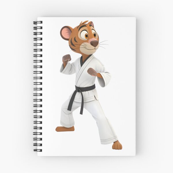 Item preview, cartoon karate and taekwon-do tiger mascot designed and sold by DuskTillDown.