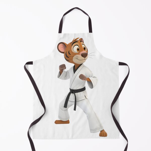 Item preview, cartoon karate and taekwon-do tiger mascot designed and sold by DuskTillDown.