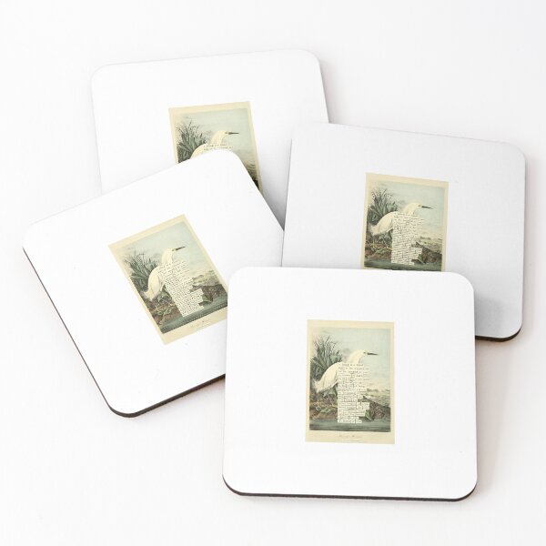 Item preview, Bird Divination: Snowy Heron (almanacofbirds.org) designed and sold by mariapopova.