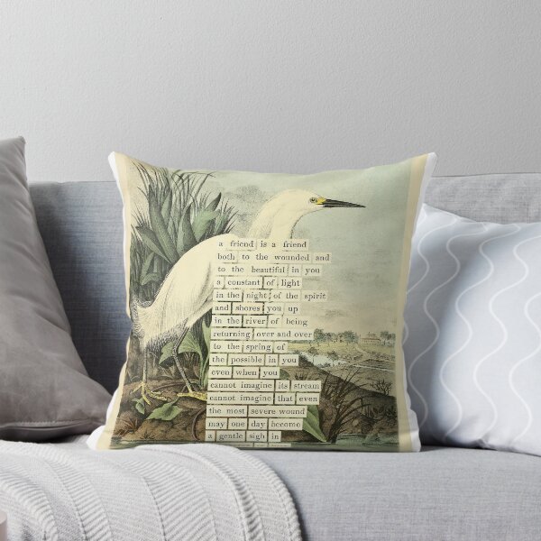 Item preview, Bird Divination: Snowy Heron (almanacofbirds.org) designed and sold by mariapopova.