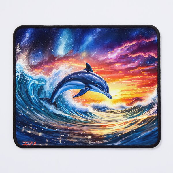 Item preview, Dolphin Playing in The Waves Design By Rich AMeN Gill designed and sold by RichAMeNGill.