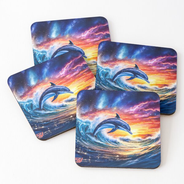 Item preview, Dolphin Playing in The Waves Design By Rich AMeN Gill designed and sold by RichAMeNGill.