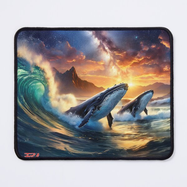 Item preview, Humpbacks At Sunset Design by Rich AMeN Gill designed and sold by RichAMeNGill.