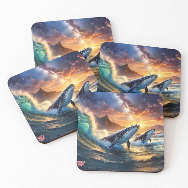 Item preview, Humpbacks At Sunset Design by Rich AMeN Gill designed and sold by RichAMeNGill.
