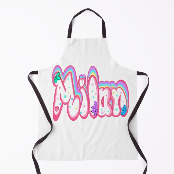Item preview, Milan popular girls first name in white floral and pastels . Personalized personalised customised name Mila designed and sold by Artonmytee.