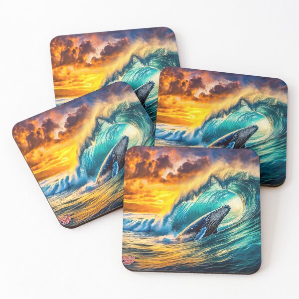 Artikelvorschau, Buckelwal spielt im Surf-Design von Rich AMeN Gill entworfen und verkauft von RichAMeNGill.
