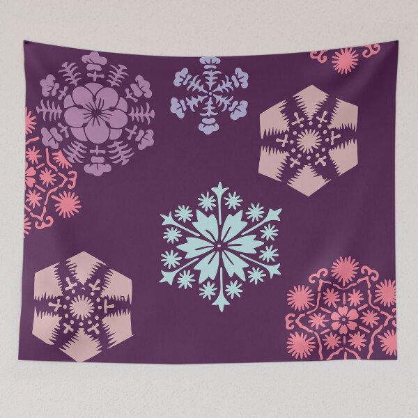 Item preview, Snow flakes in Japan - Japanese seamless vintage pattern designed and sold by Japan Design Prints.