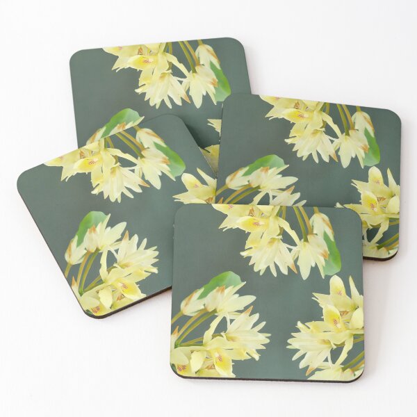 Item preview, Yellow Dendrobium Orchid | Tropical Floral Art Design designed and sold by LuxuryApparels.