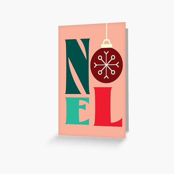 Aperçu de l'œuvre Conception de voeux typographique de Noël avec boule de Noël et flocon de neige créée et vendue par Jdawnink.
