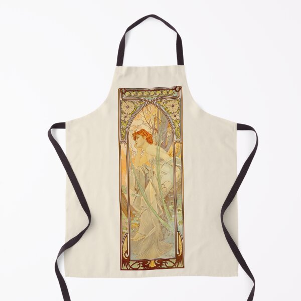 Item preview, Frank McCarthy - Alphonse Mucha - The Times of the Day - Evening Contemplation, 1899 designed and sold by elektronen.