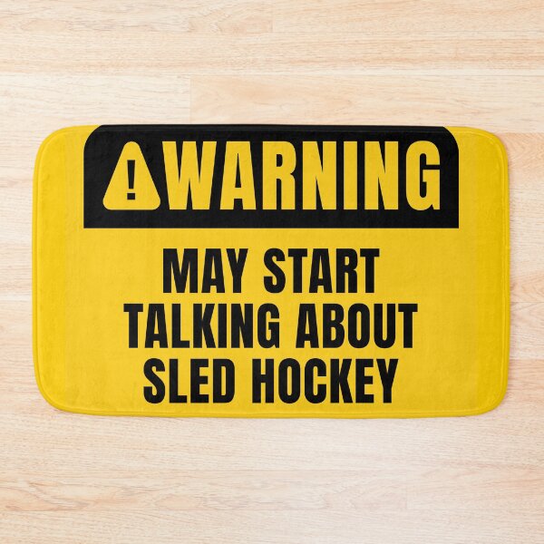 Item preview, Sled Hockey Warning Sign designed and sold by MaryAller.