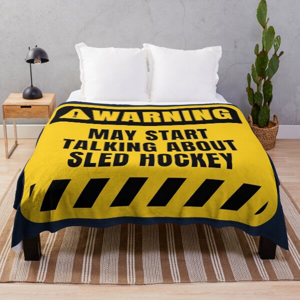 Item preview, Sled Hockey Warning Sign designed and sold by MaryAller.