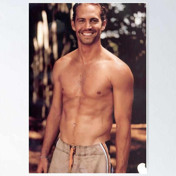 Item preview, Paul Walker Shirtless designed and sold by ZamanEcho.