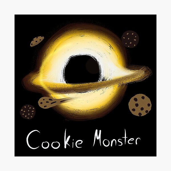 Item preview, Black Hole Cookie Monster designed and sold by Retreker.