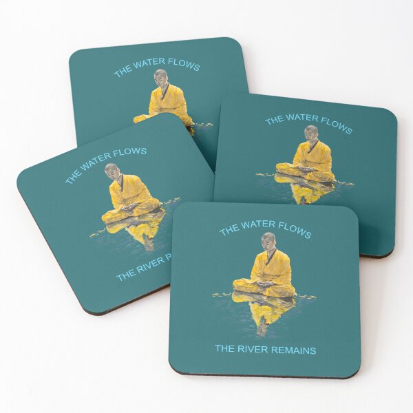 Item preview, SHAOLIN MONK WISDOM - THE RIVER REMAINS, BUDDHIST WATERCOLOR designed and sold by Danicus666.