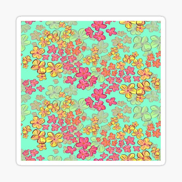 Item preview, Ditsy Bloom Delight - Playful Floral Pattern in Bright Spring Hues designed and sold by Nouveaupattern.