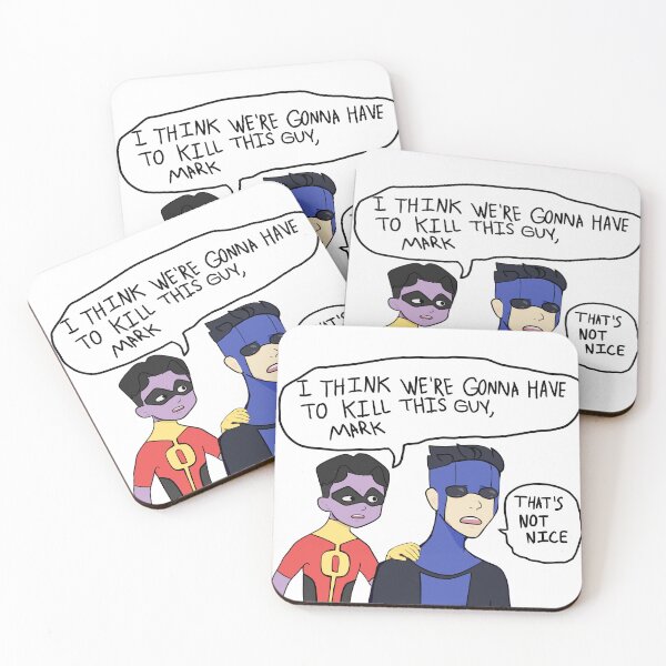 Item preview, In reference to that comic; Invincible (ver. 1, its not nice to do that!!!!) designed and sold by parakeetie397.