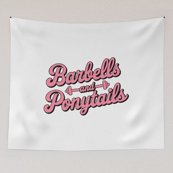 Item preview, Barbells And Ponytails! designed and sold by PMCreative.