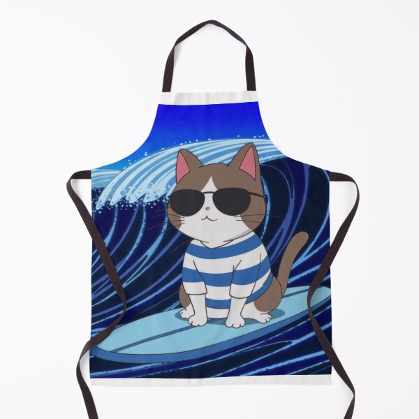Item preview, Cute cat on surfboard designed and sold by OnixDesign.