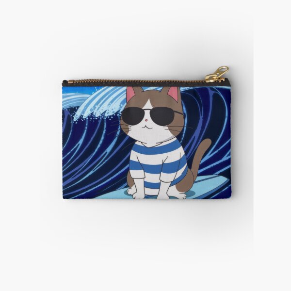 Item preview, Cute cat on surfboard designed and sold by OnixDesign.