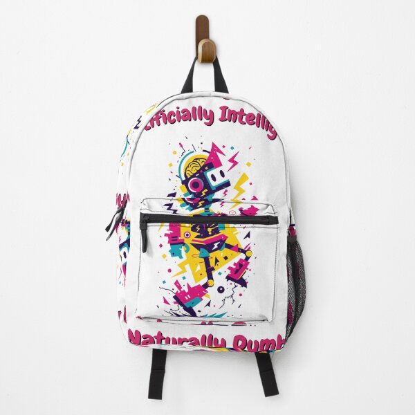 Item preview, Artificially Intelligent, Naturally Dumb – AI Satire & Humor designed and sold by SADStyleDesigns.