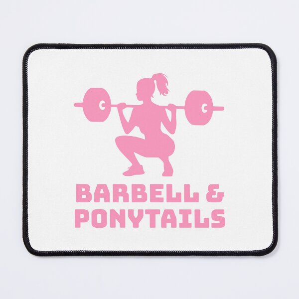 Item preview, Barbells And Ponytails! Pink Female Lifter designed and sold by PMCreative.