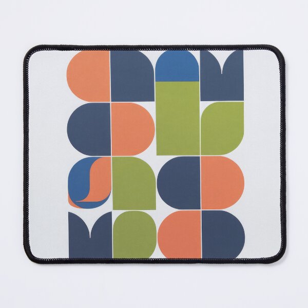 Item preview, A modern wallpaper design featuring vibrant geometric patterns with circles, triangles, and bold colors creating a dynamic abstract composition designed and sold by paratynka.