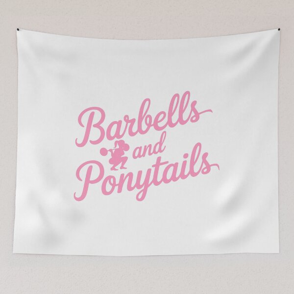 Item preview, Pink Barbells And Ponytails! designed and sold by PMCreative.