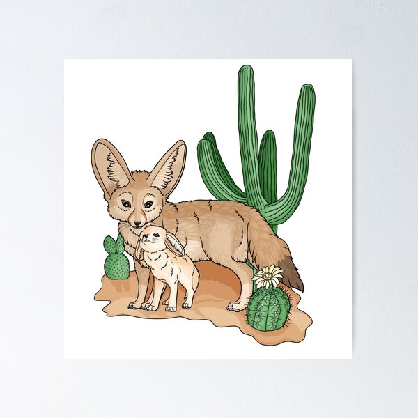 Item preview, Cute fennec designed and sold by Les ateliers Miloja.