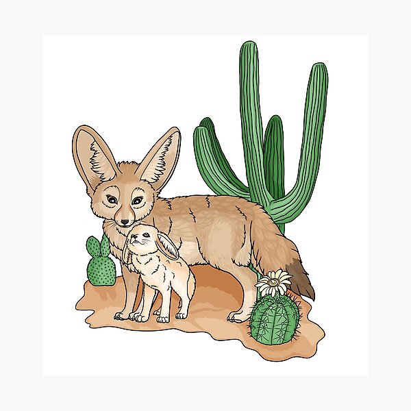 Item preview, Cute fennec designed and sold by Les ateliers Miloja.