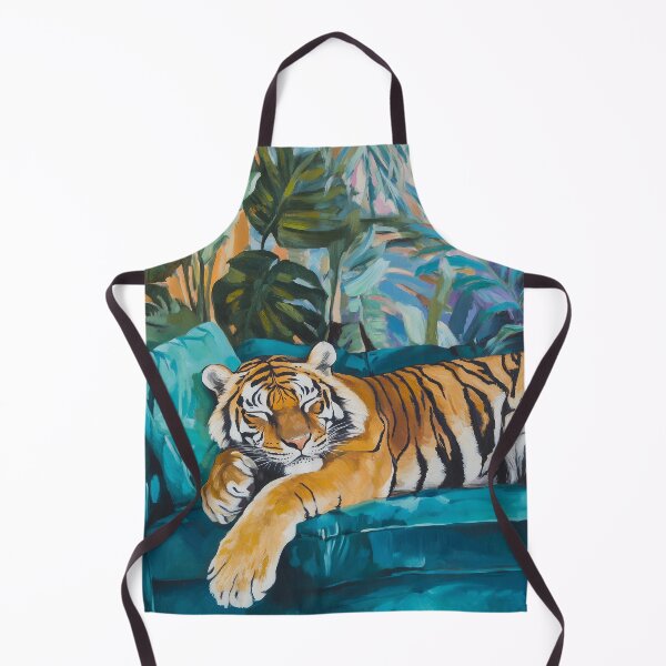 Item preview, Sleeping Tiger Maximalist ART, Tropical Jungle, Big Cats designed and sold by XYZnewDesigns.