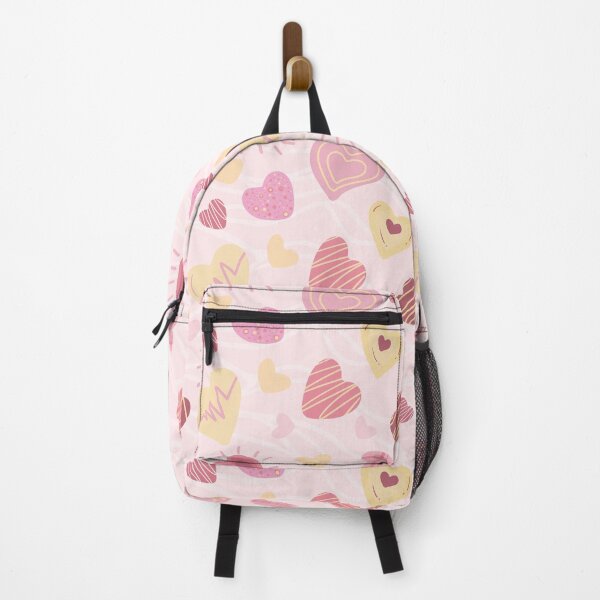 Item preview, Love Note Hearts - Soft Doodle Pattern on Rose Pink Fabric Design designed and sold by Nouveaupattern.