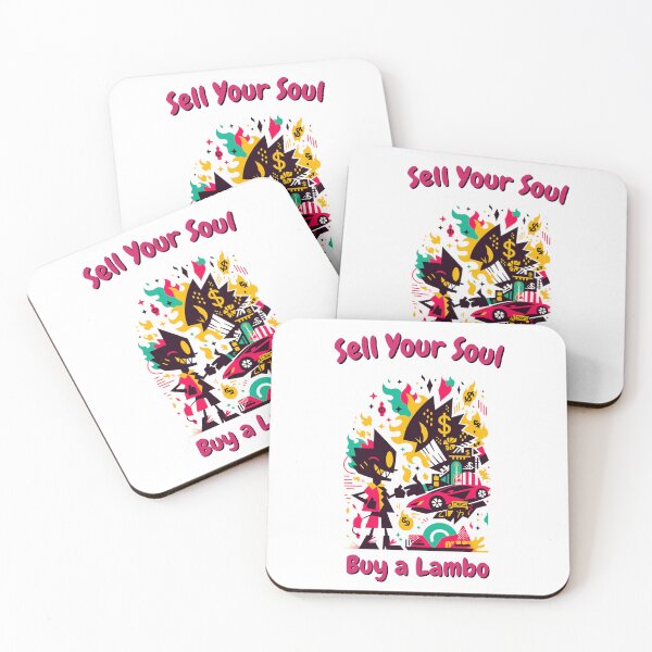 Item preview, Sell Your Soul, Buy a Lambo – Dark Humor & Capitalism Satire designed and sold by SADStyleDesigns.