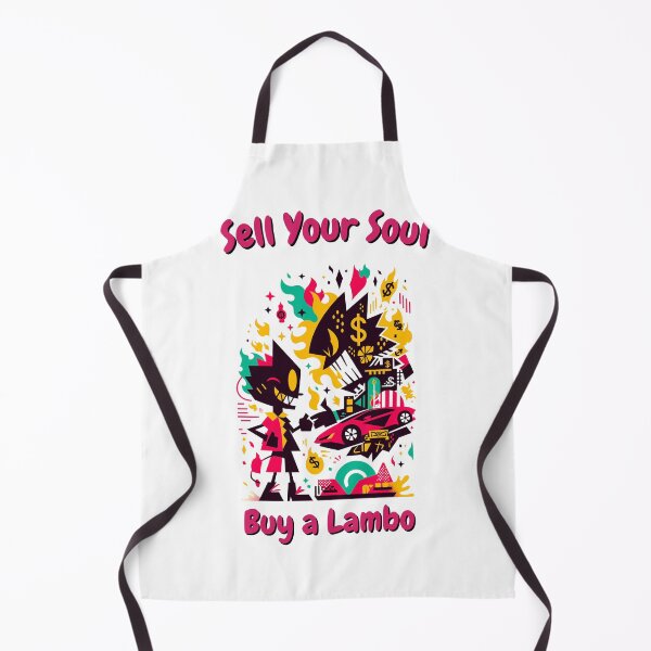 Item preview, Sell Your Soul, Buy a Lambo – Dark Humor & Capitalism Satire designed and sold by SADStyleDesigns.