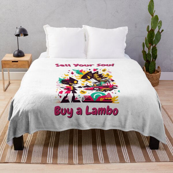 Item preview, Sell Your Soul, Buy a Lambo – Dark Humor & Capitalism Satire designed and sold by SADStyleDesigns.